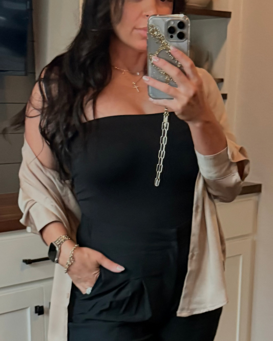 Silky Satin Button Down Shirt: Nude